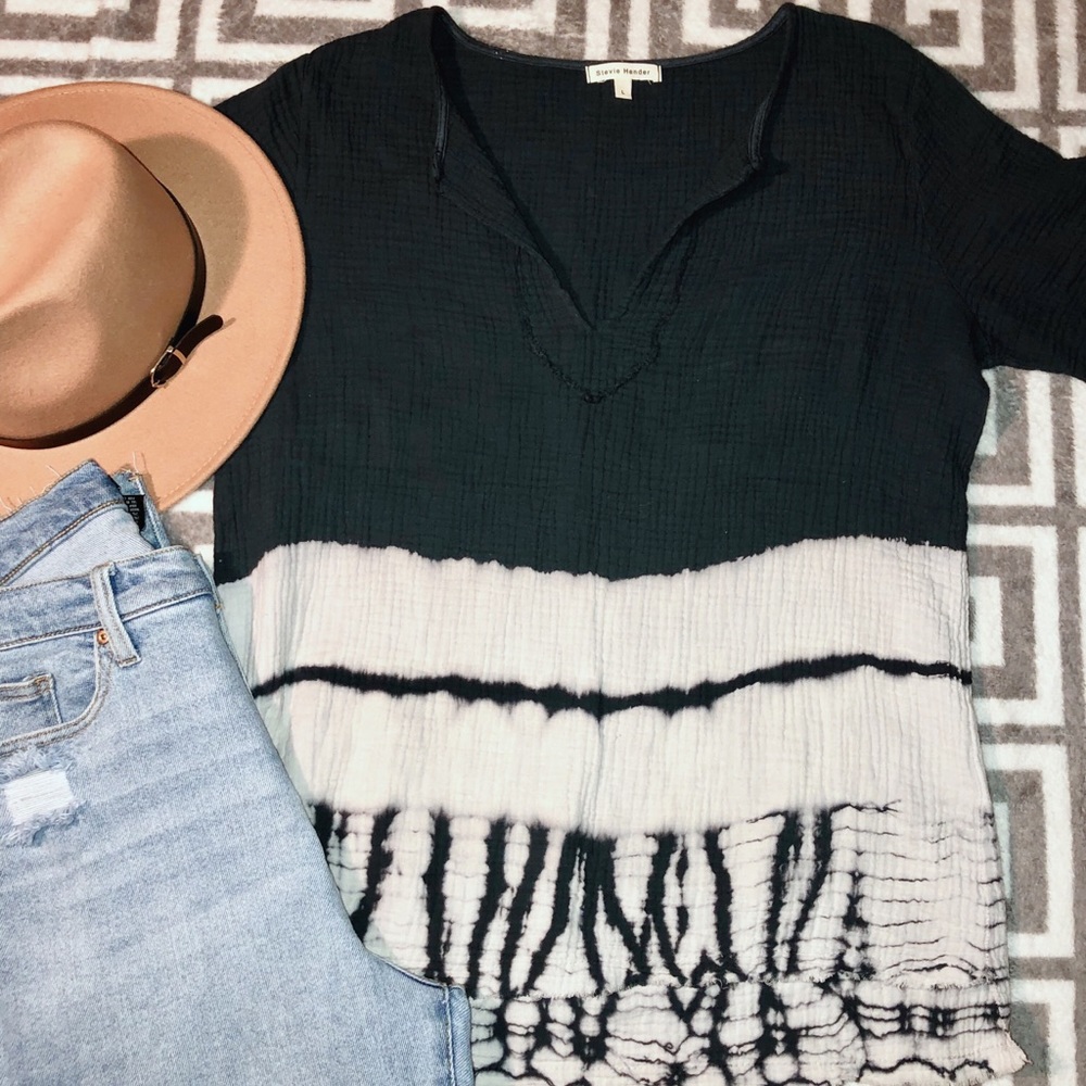 Blue Ombré / Tie Dye Top